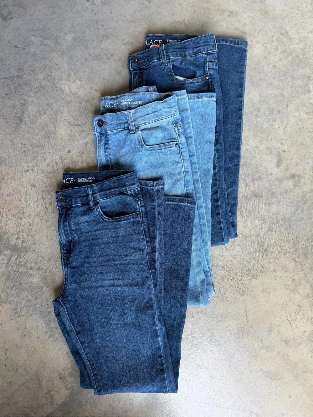 The Children's Place Girls' Blue Denim Jeans Assortment
